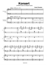 Concert in 3 parts for 2 piano (part I)