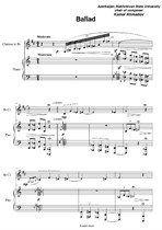 Ballade for clarinet and piano