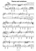 Theme and variations for piano
